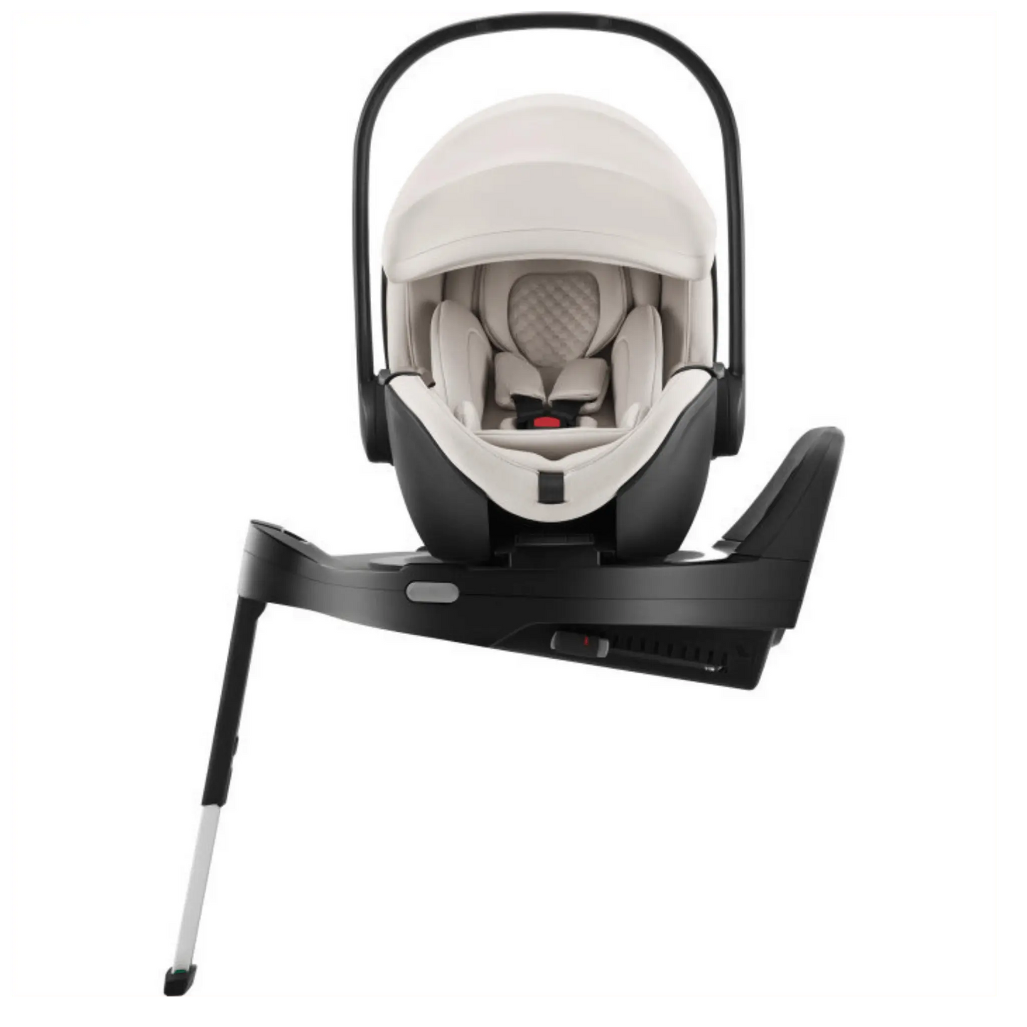 LuxeCarry Infant Car Seat with Rotating Base - Ivory White